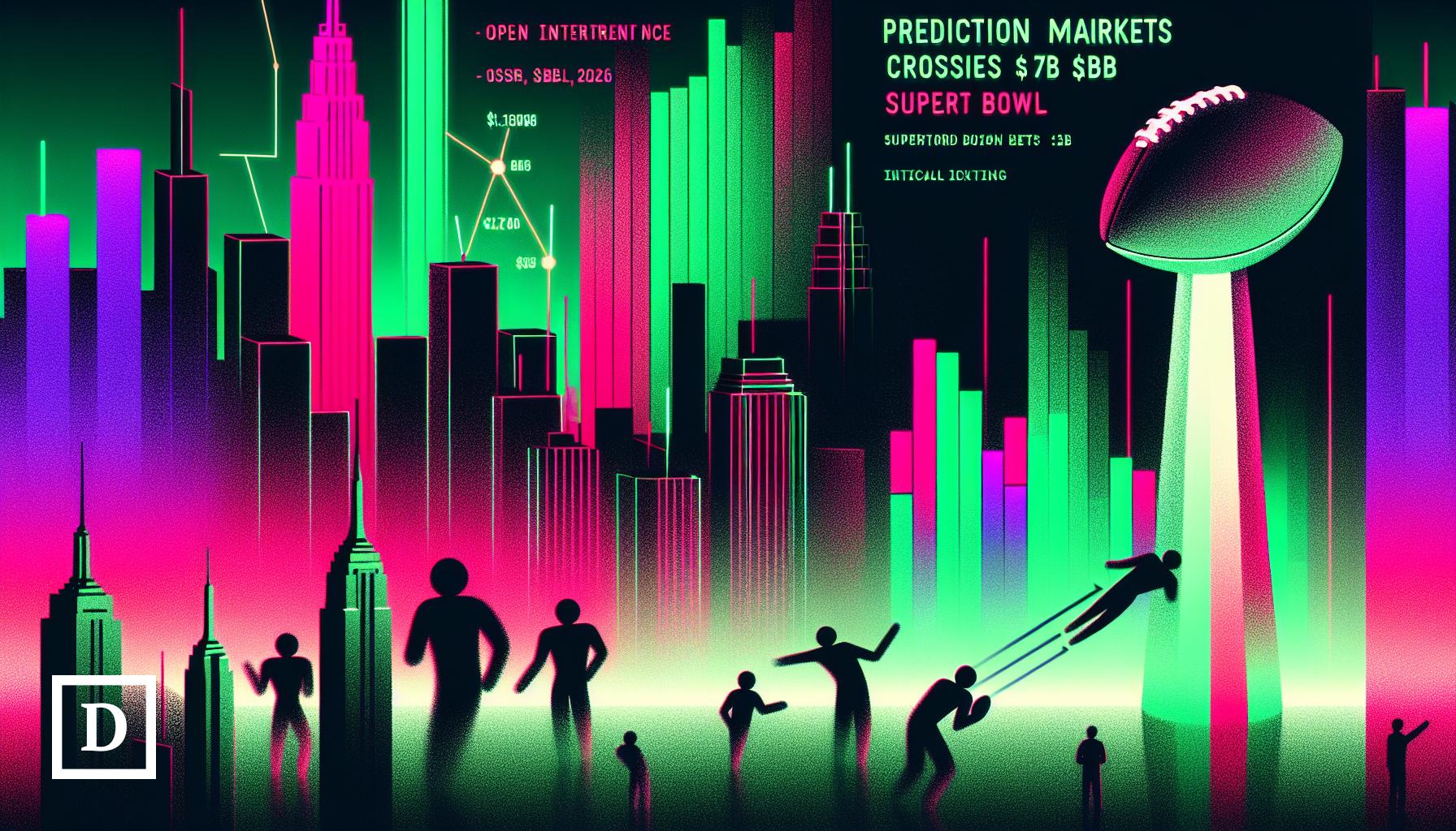 Prediction Market Open Interest Crosses $1B as Super Bowl Boosts Bets