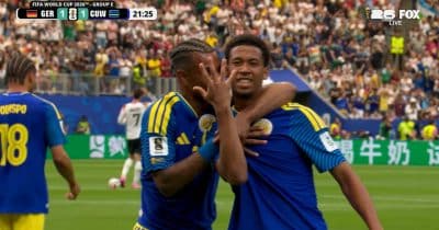 Curacao fans celebrate first World Cup goal despite 7-1 loss to Germany
