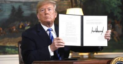 Trump claims deal will prevent Iran from acquiring nuclear weapons