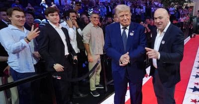 Trump attends US-Iran deal announcement at White House UFC fight