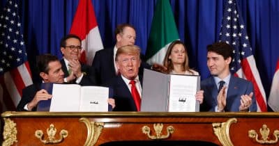 Trump claims US would fare better without USMCA trade agreement