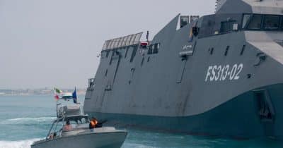 Ship struck in Strait of Hormuz as naval authorities raise threat level, Iran demands Bitcoin for transit fees