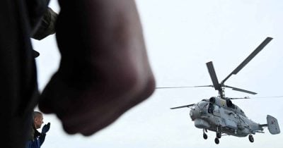 Ukrainian forces strike Russian helicopter in Sea of Azov, target railway bridge