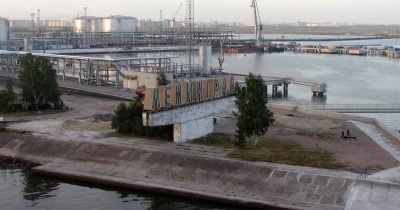 Ukrainian drones set St. Petersburg port ablaze amid economic forum