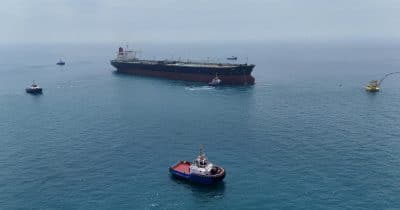 Oil prices jump after renewed strikes in Gulf threaten shipping recovery