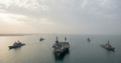 US deploys largest naval force in decades amid 2026 Iran war