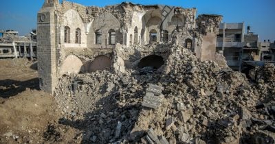 Displaced Palestinians shelter in Gaza mosque amid Israeli military operations