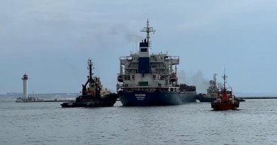 Russia strikes Ukrainian ports, damages two vessels in Black Sea conflict