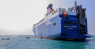 Cargo vessel hit by projectile off Yemen coast, raising shipping security concerns