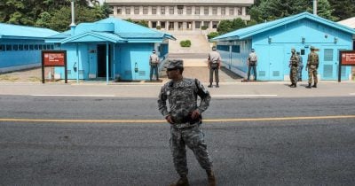 South Korea’s military fires warning shots at North Korean soldiers crossing demarcation line