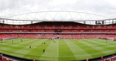 Arsenal leads Man City 2-0 at halftime in 2026 FA Community Shield