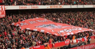 Arsenal leads Coventry 2-0 at halftime in Premier League opener as title defense begins