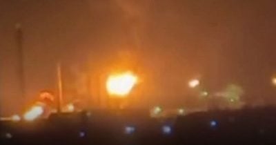Afipsky oil refinery catches fire after drone strike in southern Russia