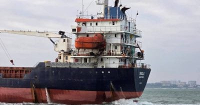 Russian forces hit two Ukrainian cargo vessels in Black Sea: Interfax