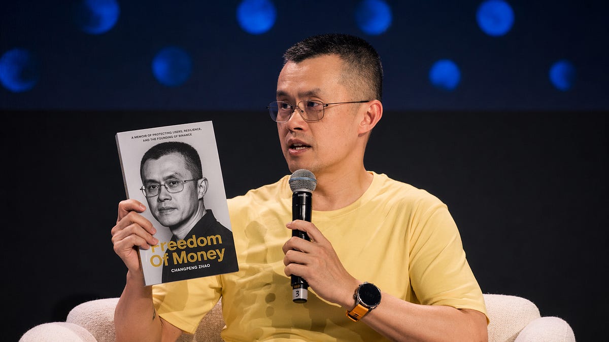 CZ on Freedom Of Money: No More Startups, Bigger Focus on AI and Crypto